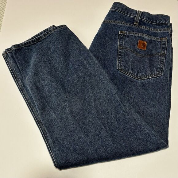 Carhartt Jeans Men's Size 40x30 Style B480 DPS Denim Traditional Fit- Spots READ - Picture 1 of 12